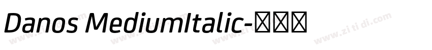 Danos MediumItalic字体转换